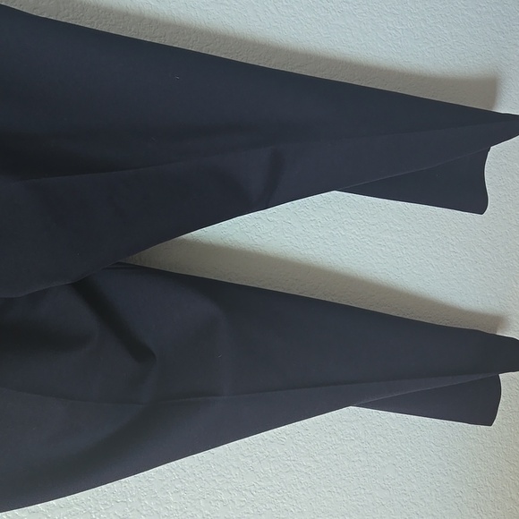 Lauren Ralph Lauren Deep Navy Straight Leg Crop Ankle Pants Sz Large Career - Picture 11 of 14